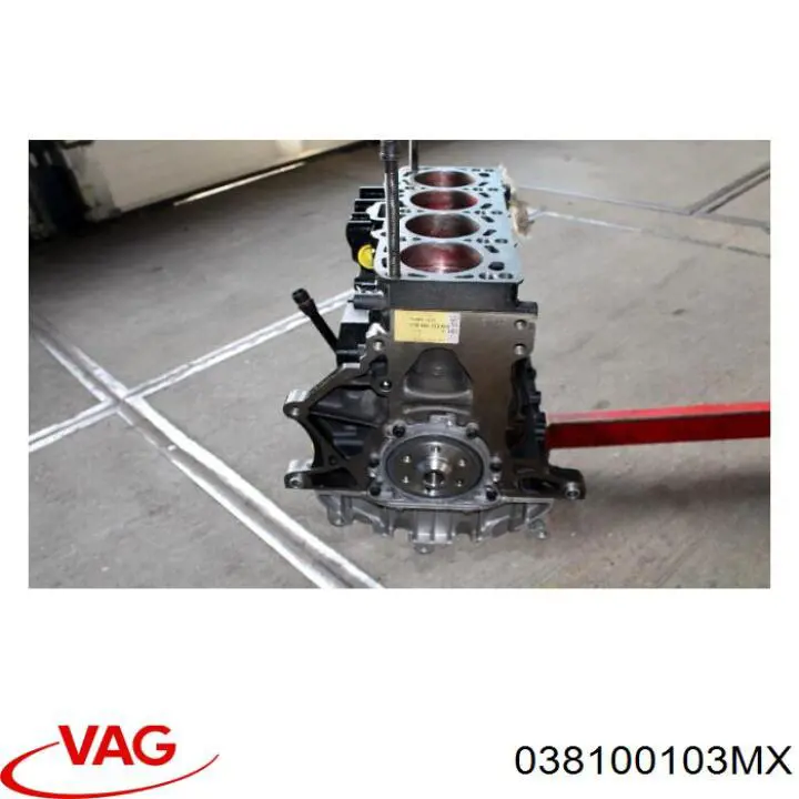 038100103MV VAG Motor montado