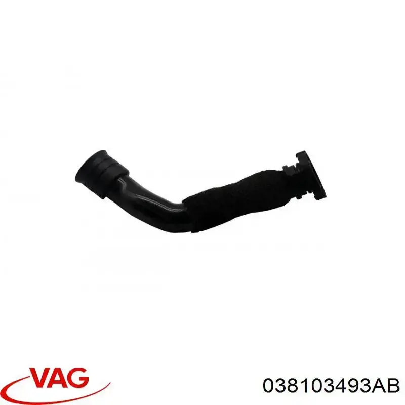 Cano derivado de ventilação de cárter (de separador de óleo) VAG 038103493AB preço, a partir de 14,48 USD