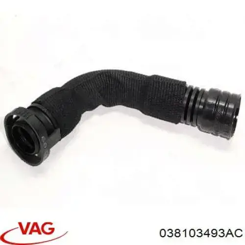 Compre 038103493AC VAG Cano derivado de ventilação de cárter (de separador de óleo)
