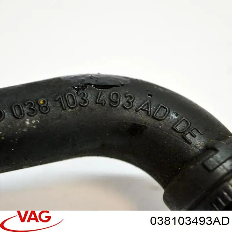Compre 038103493AD VAG Cano derivado de ventilação de cárter (de separador de óleo)