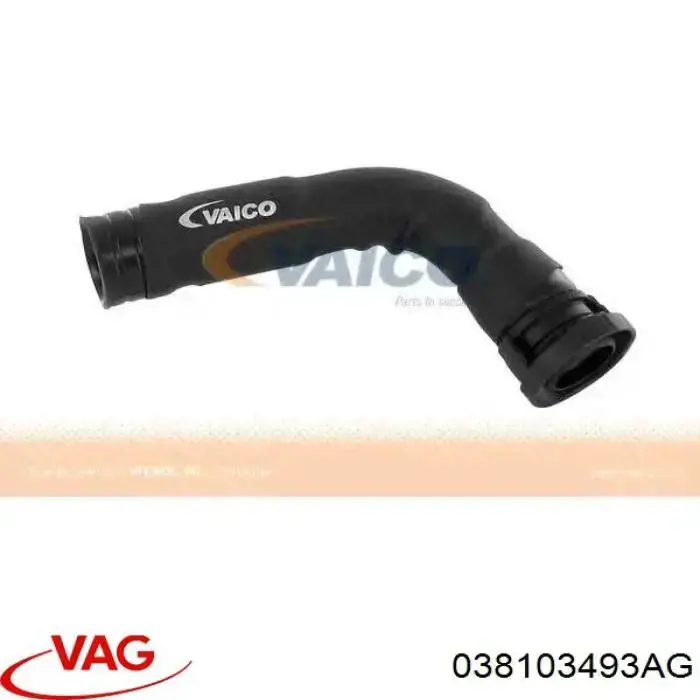 Cano derivado de ventilação de cárter (de separador de óleo) VAG 038103493AG preço, a partir de 47,78 USD
