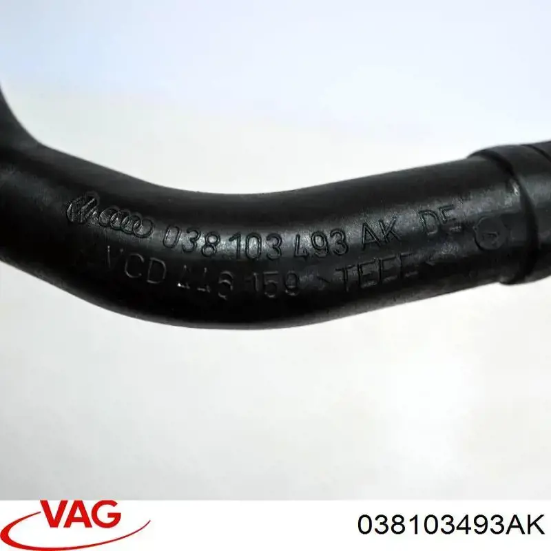 038103493AK VAG Cano derivado de ventilação de cárter (de separador de óleo)