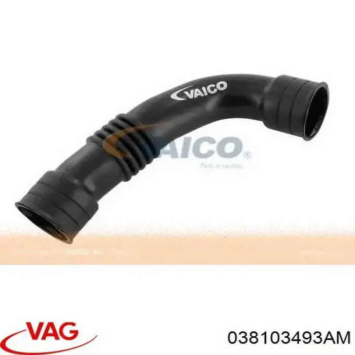 Compre 038103493AM VAG Cano derivado de ventilação de cárter (de separador de óleo)