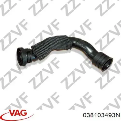 Cano derivado de ventilação de cárter (de separador de óleo) VAG 038103493N preço, a partir de 14,48 USD