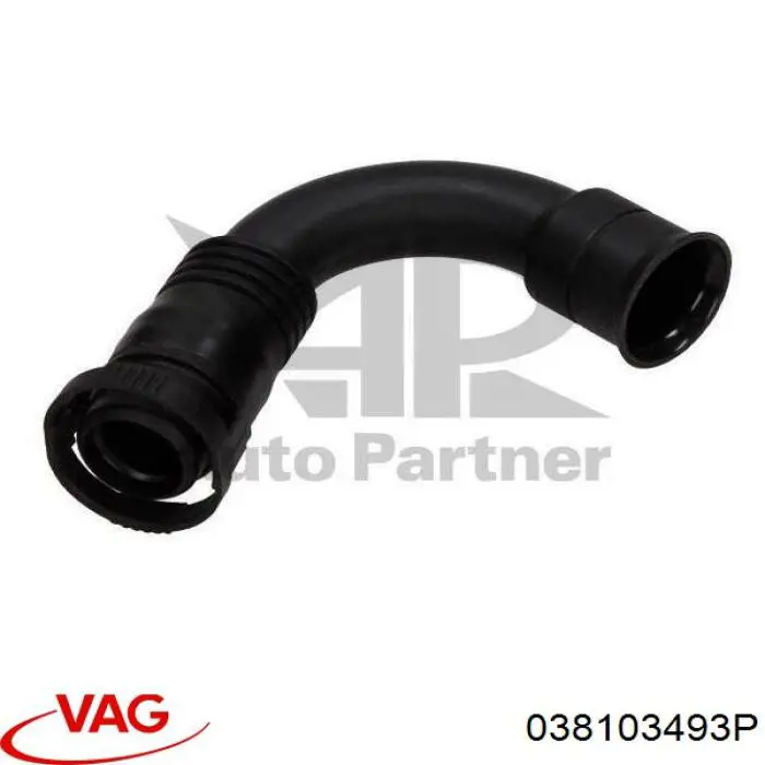 Cano derivado de ventilação de cárter (de separador de óleo) VAG 038103493P preço, a partir de 9,80 USD