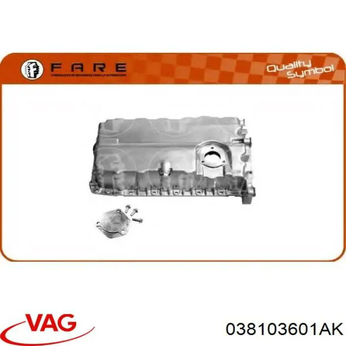 Panela de óleo de cárter do motor VAG 038103601AK preço, a partir de 72,01 USD