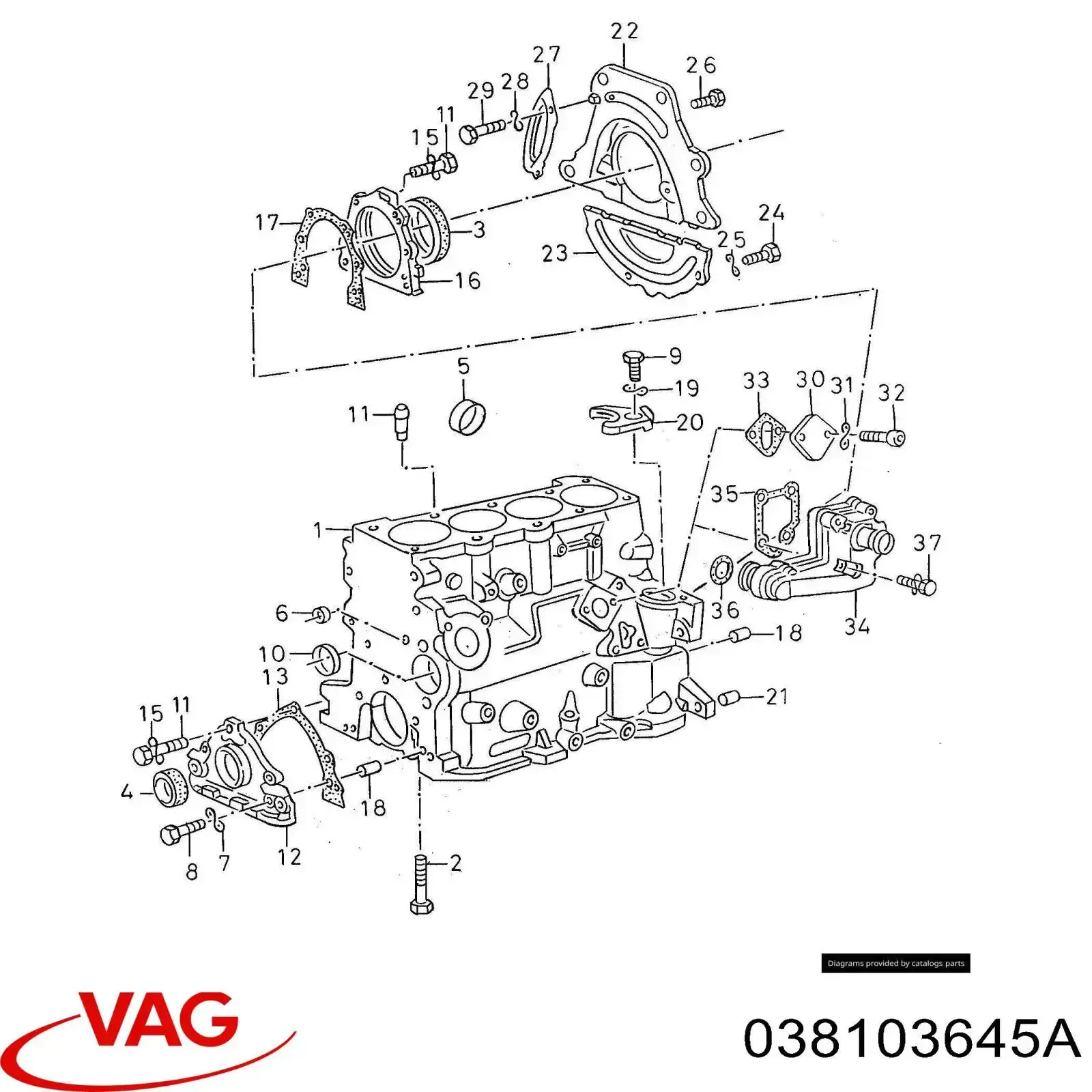  VAG 038103645A preço, a partir de 20,04 USD
