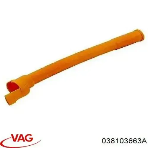 Compre 038103663A VAG Guia de sonda indicador do nível de óleo no motor