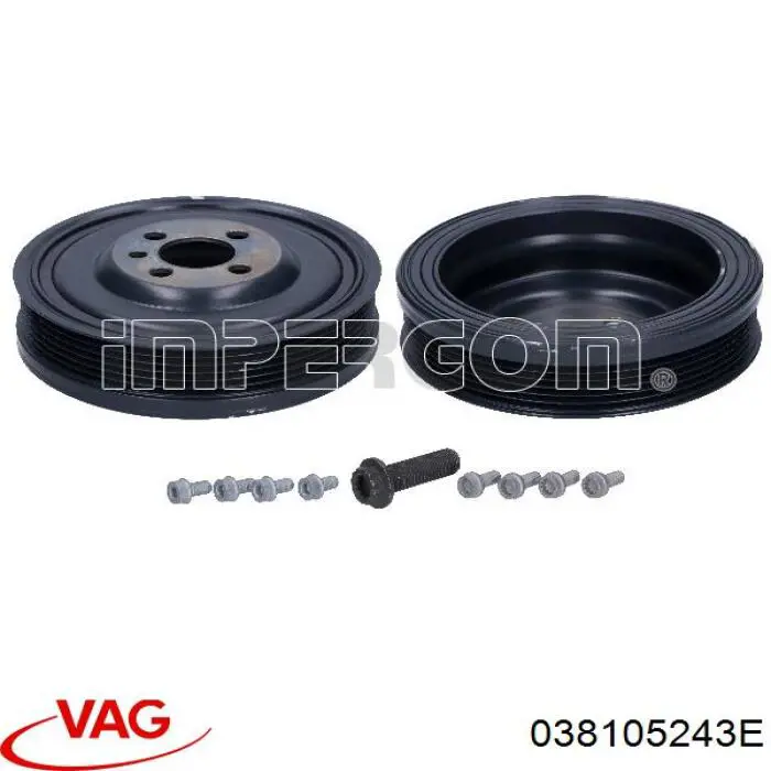 Compre 038105243E VAG Polia de cambota