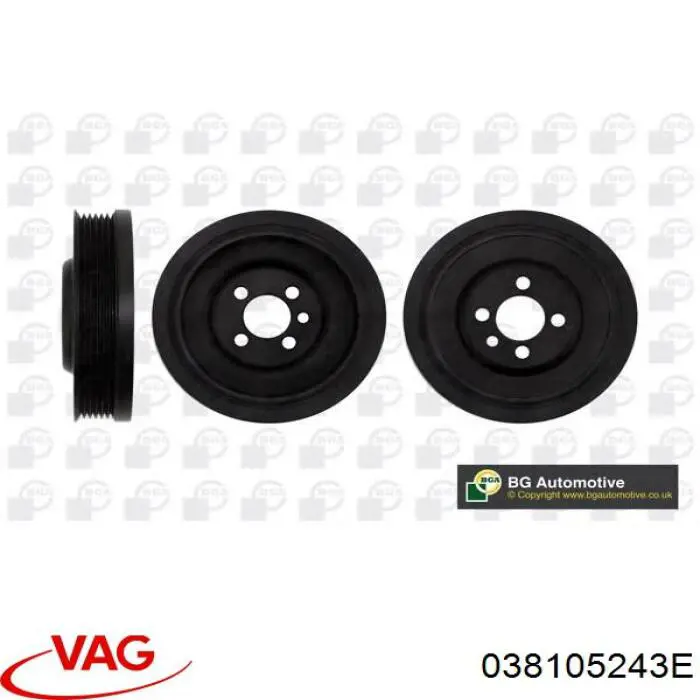 038105243E VAG Polia de cambota