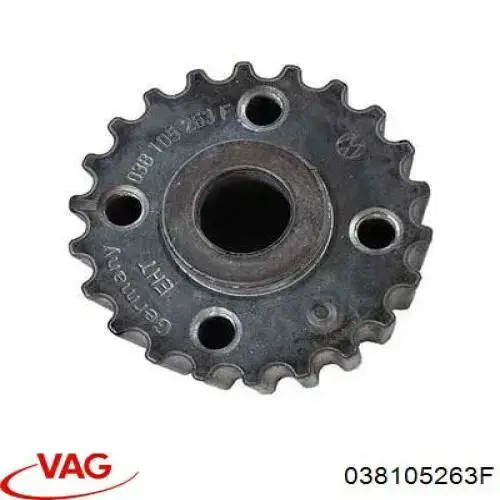 038105263F VAG Engrenagem de cadeia da roda dentada de acionamento de cambota de motor