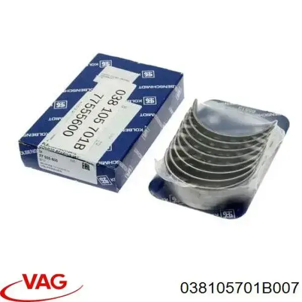Folhas inseridas de cambota de biela, kit, padrão (STD) VAG 038105701BGLB preço, a partir de 39,29 USD