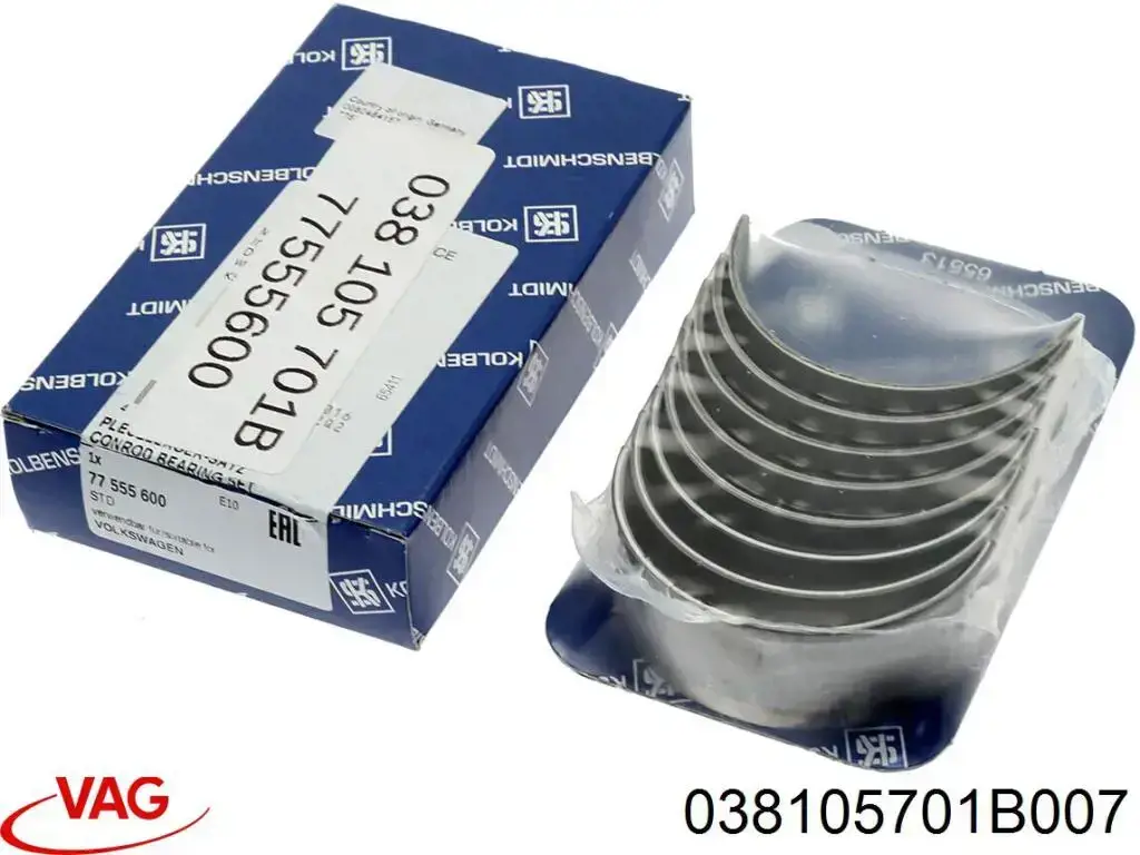 Folhas inseridas de cambota de biela, kit, padrão (STD) VAG 038105701B007 preço, a partir de 39,29 USD