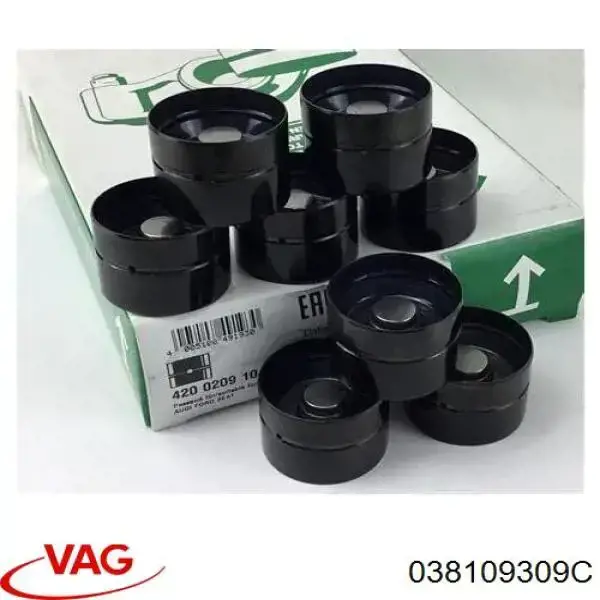 Compre 038109309C VAG Compensador hidrâulico (empurrador hidrâulico), empurrador de válvulas