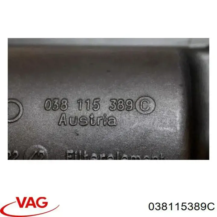 Consola do filtro de óleo VAG 038115389C preço, a partir de 56,18 USD