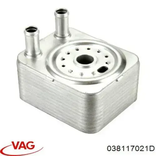 Compre 038117021D VAG Radiador de óleo (frigorífico), debaixo de filtro