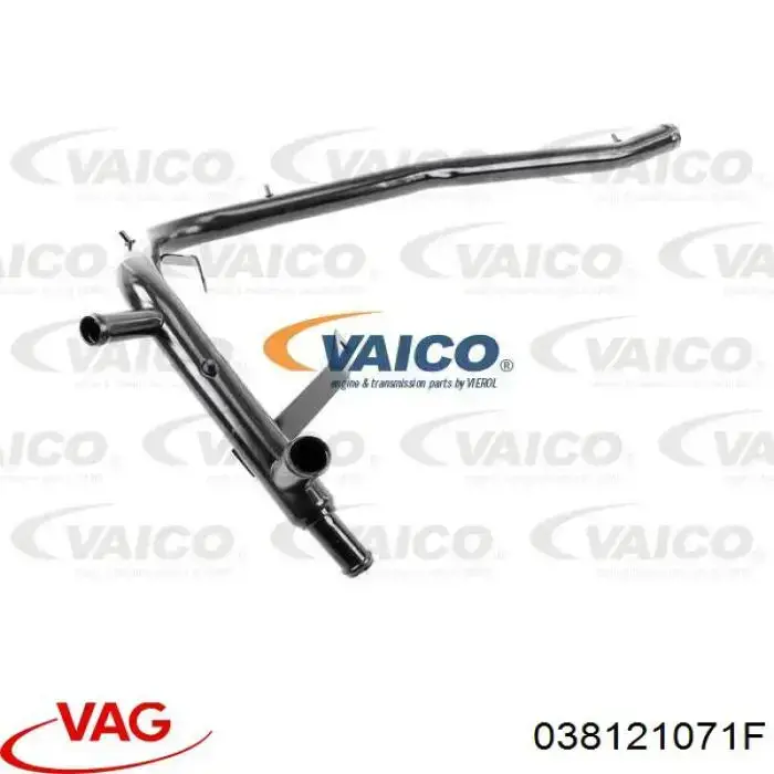 038121071F VAG Mangueira (cano derivado) do sistema de esfriamento