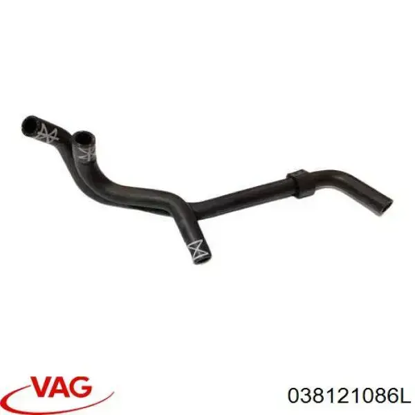 038121086L VAG Mangueira (cano derivado) do sistema de esfriamento