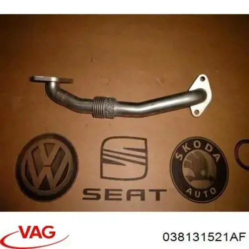 038131521AF VAG Cano derivado do sistema de recirculação dos gases de escape EGR