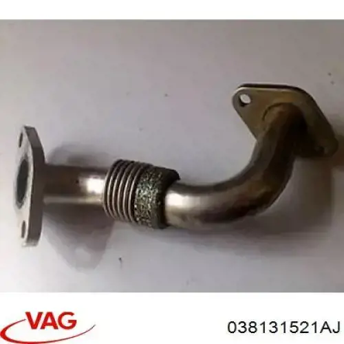 038131521AJ VAG Cano derivado do sistema de recirculação dos gases de escape EGR