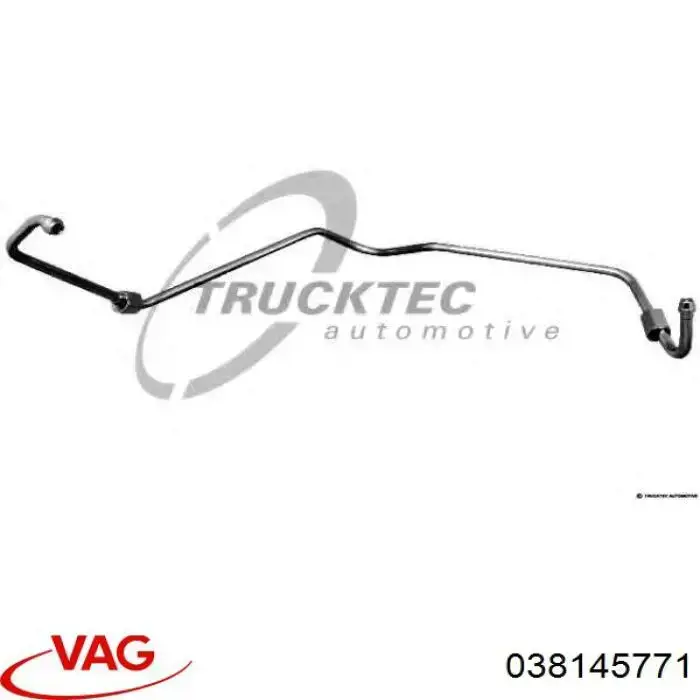 Tubo (mangueira) de fornecimento de óleo de turbina VAG 038145771 preço, a partir de 57,34 USD