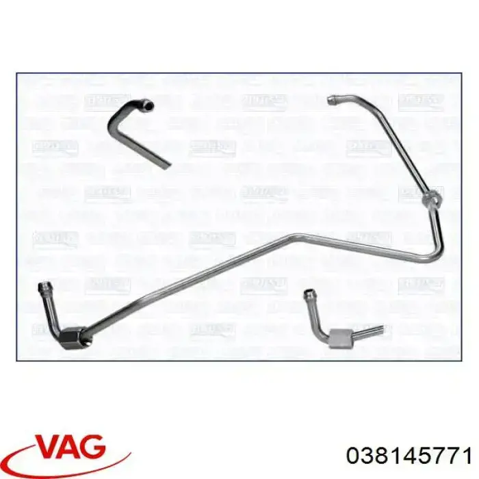 Compre 038145771 VAG Tubo (mangueira) de fornecimento de óleo de turbina