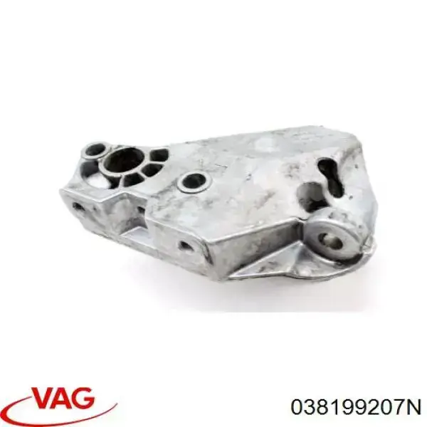038199207N VAG Coxim (suporte) traseiro de motor