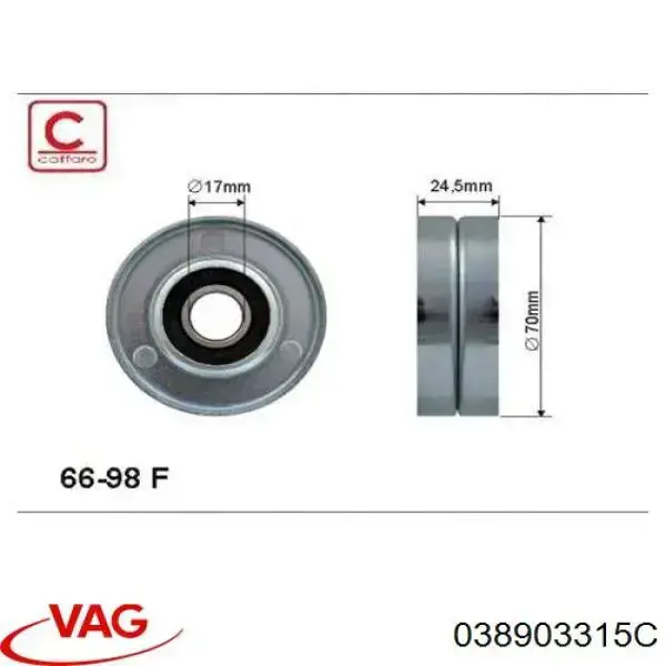 Reguladora de tensão da correia de transmissão VAG 038903315C preço, a partir de 52,78 USD