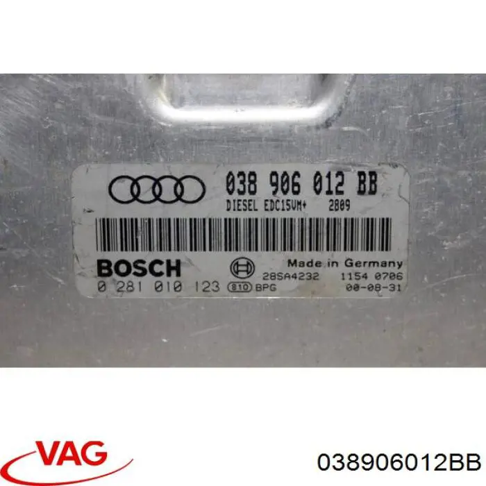 038906012BB VAG Módulo de direção (Centralina eletrônica) de motor