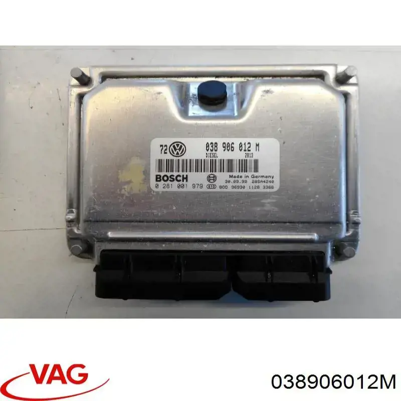 038906012M VAG Módulo de direção (Centralina eletrônica) de motor