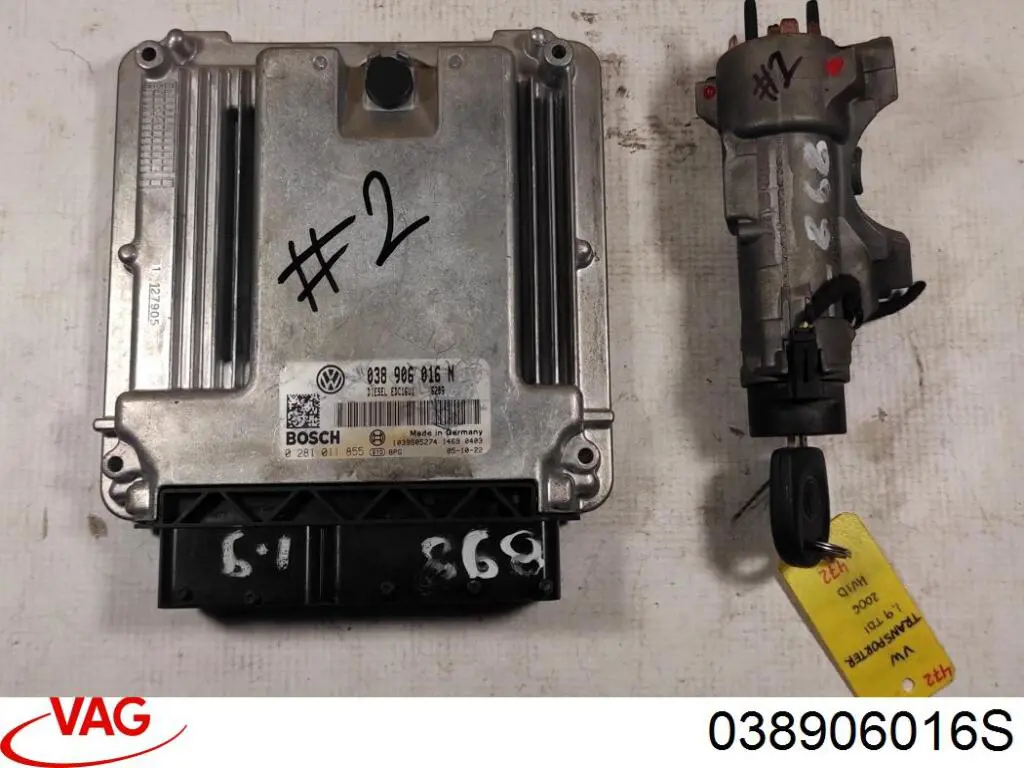 038906016S VAG Módulo de direção (Centralina eletrônica) de motor