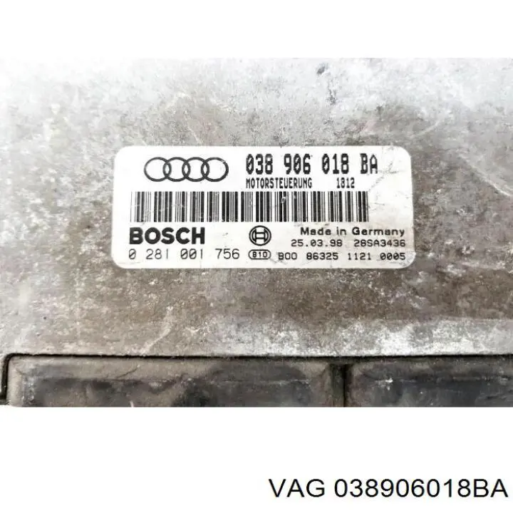 038906018BA VAG Módulo de direção (Centralina eletrônica) de motor