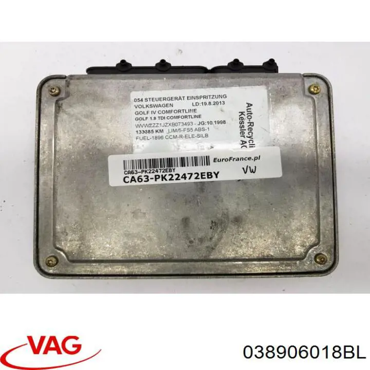 Compre 038906018BL VAG Módulo de direção (Centralina eletrônica) de motor