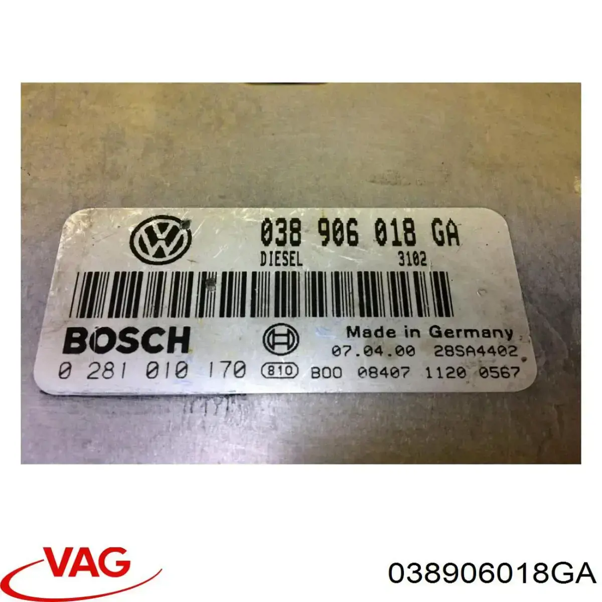 Módulo de direção (Centralina eletrônica) de motor VAG 038906018GA preço, a partir de 129,62 USD