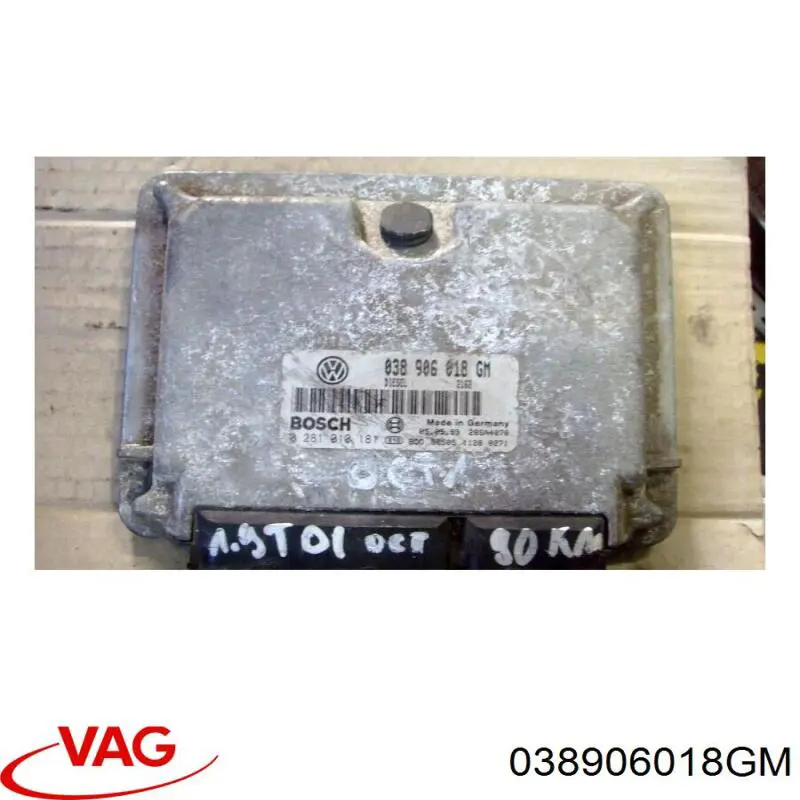 038906018GM VAG Módulo de direção (Centralina eletrônica) de motor