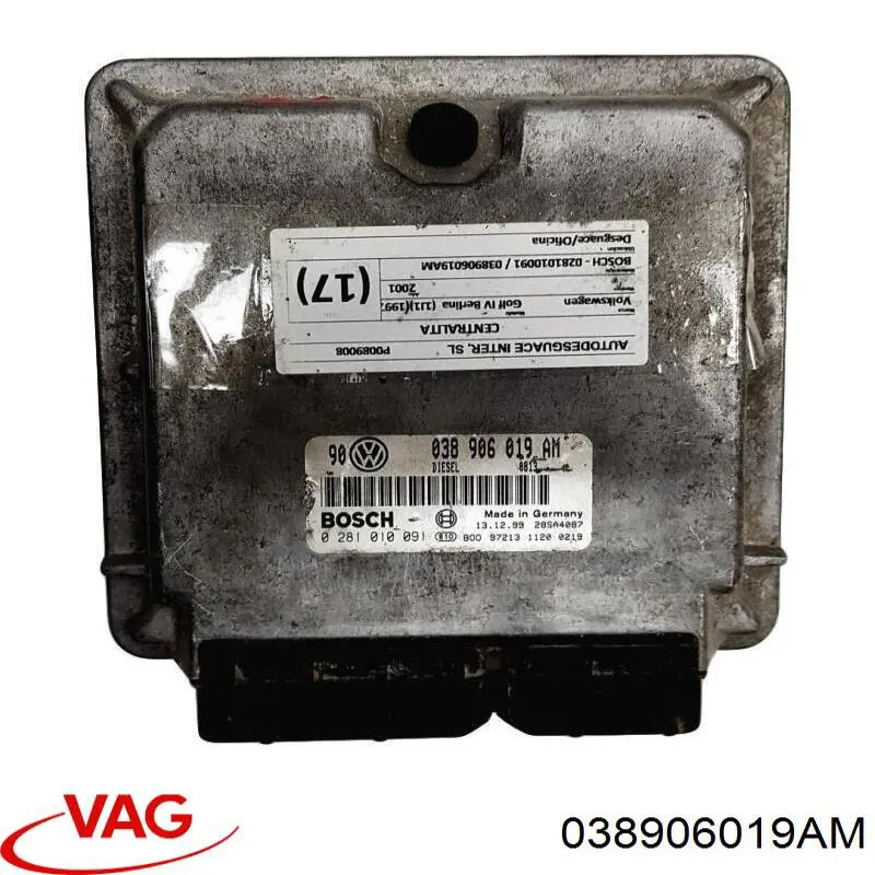 Módulo de direção (Centralina eletrônica) de motor Volkswagen Bora  1J2