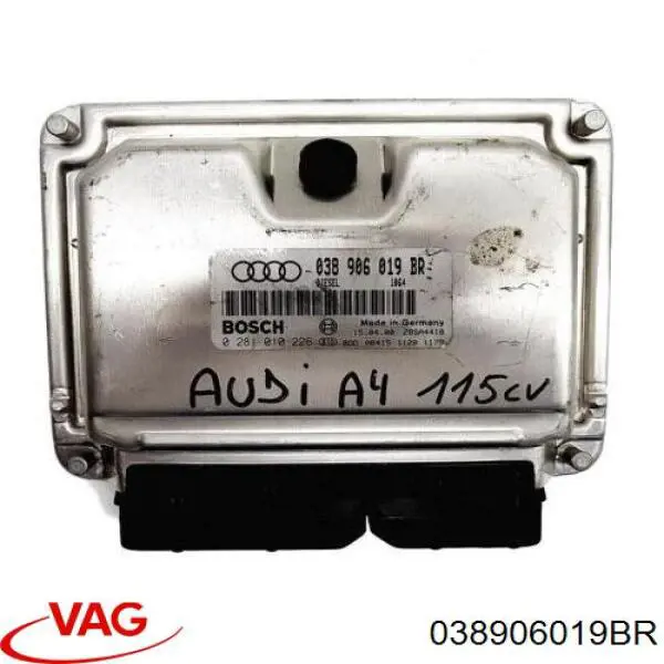 038906019BR VAG Módulo de direção (Centralina eletrônica) de motor