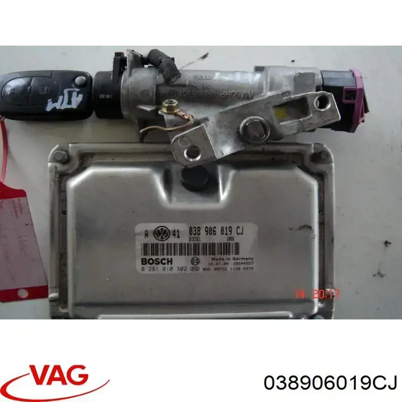038906019CJ VAG Módulo de direção (Centralina eletrônica) de motor