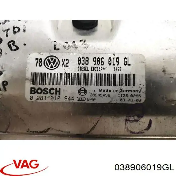 Módulo de direção (Centralina eletrônica) de motor VAG 038906019GL preço, a partir de 79,71 USD