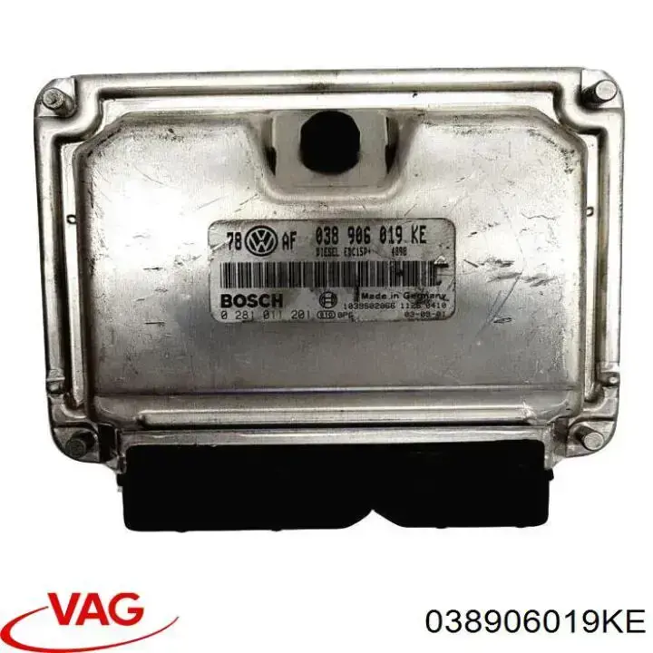 038906019KE VAG Módulo de direção (Centralina eletrônica) de motor