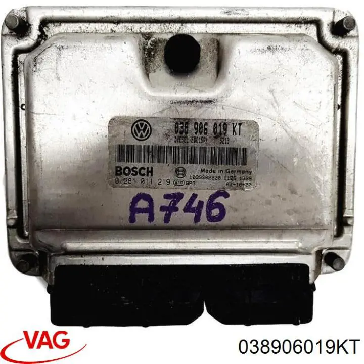 0281011219 VAG Módulo de direção (Centralina eletrônica) de motor