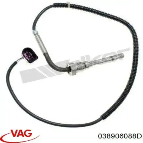 Sensor de temperatura dos gases de escape (GE), antes de filtro de partículas diesel VAG 038906088D preço, a partir de 55,88 USD