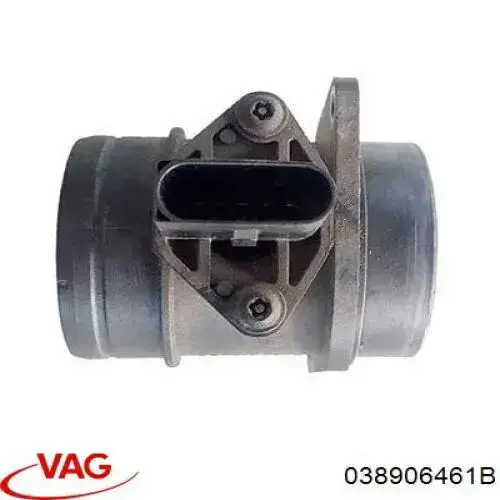 Compre 038906461B VAG Sensor de fluxo (consumo) de ar, medidor de consumo M.A.F. - (Mass Airflow)