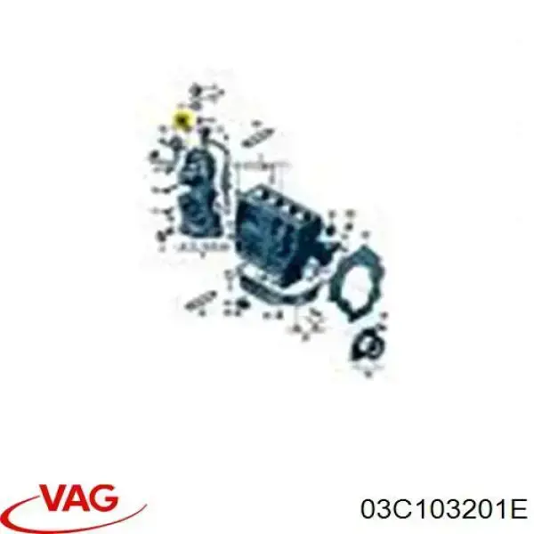 3C103201E VAG Válvula PCV de ventilação dos gases de cárter