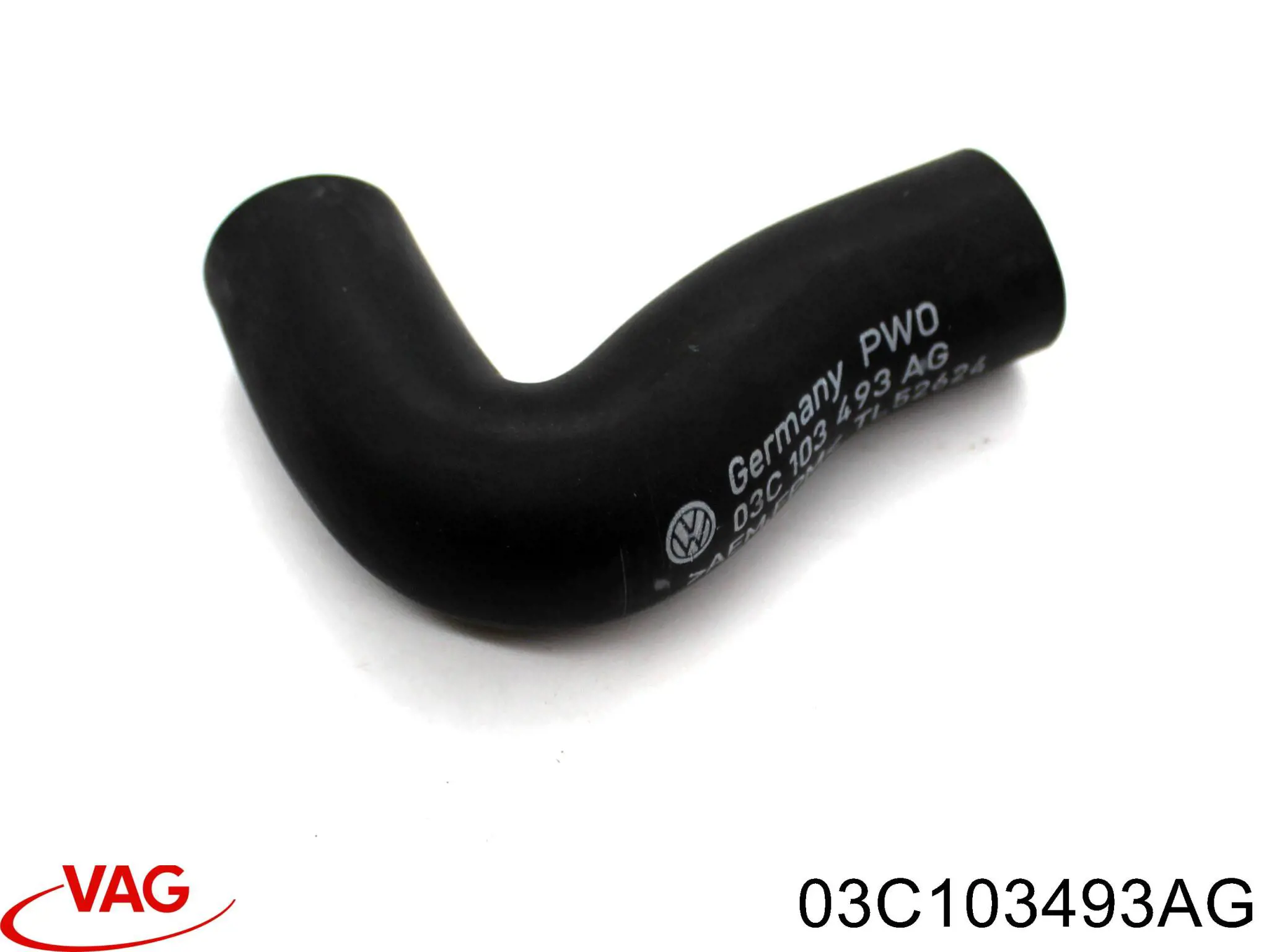 03C103493AG VAG Cano derivado de ventilação de cárter (de separador de óleo)
