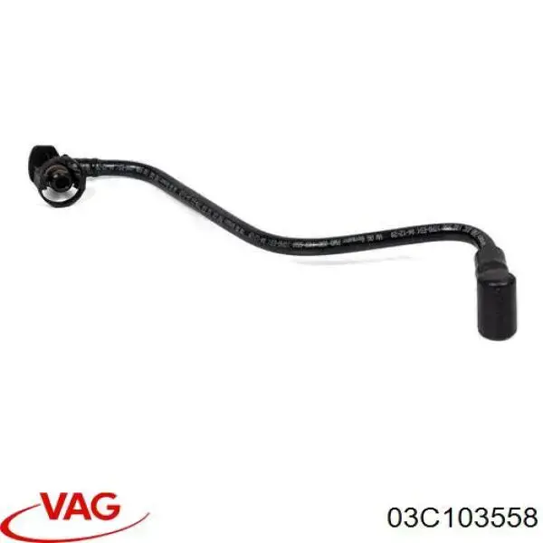 Cano derivado de ventilação de cárter (de separador de óleo) VAG 03C103558 preço, a partir de 21,19 USD