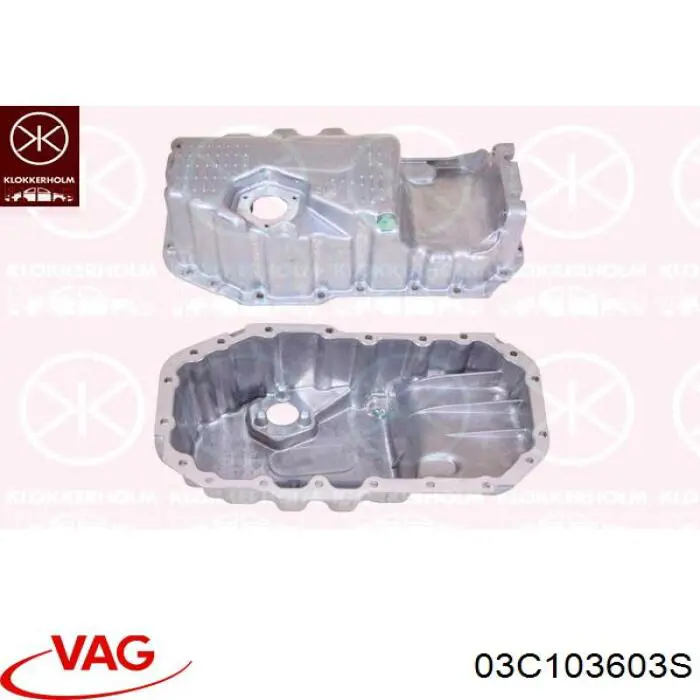 Compre 03C103603S VAG Panela de óleo de cárter do motor