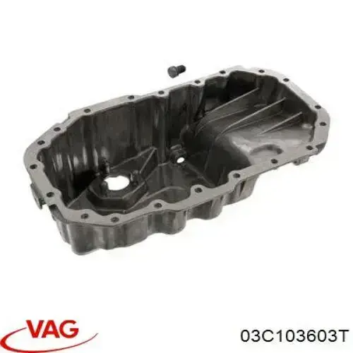 Panela de óleo de cárter do motor VAG 03C103603T preço, a partir de 108,96 USD
