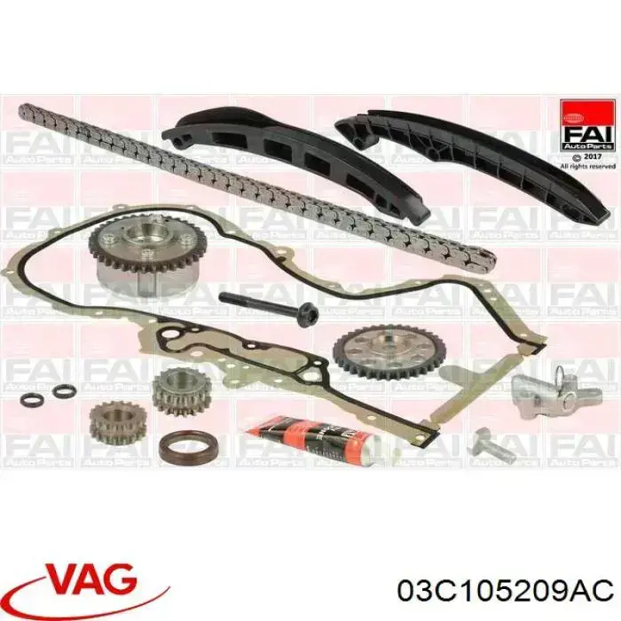 Engrenagem de cadeia da roda dentada de acionamento de cambota de motor 5334856 Borg-Warner