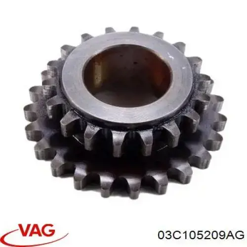 03C105209AG VAG Engrenagem de cadeia da roda dentada de acionamento de cambota de motor